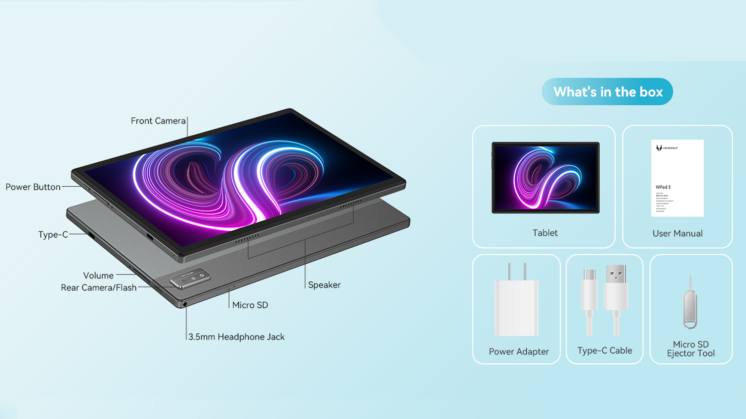 HEADWOLF　Wpad 3 　Android端末 Watch Headwolf WPad 3 Android Tablet 10 inch Unboxing on Amazon Live